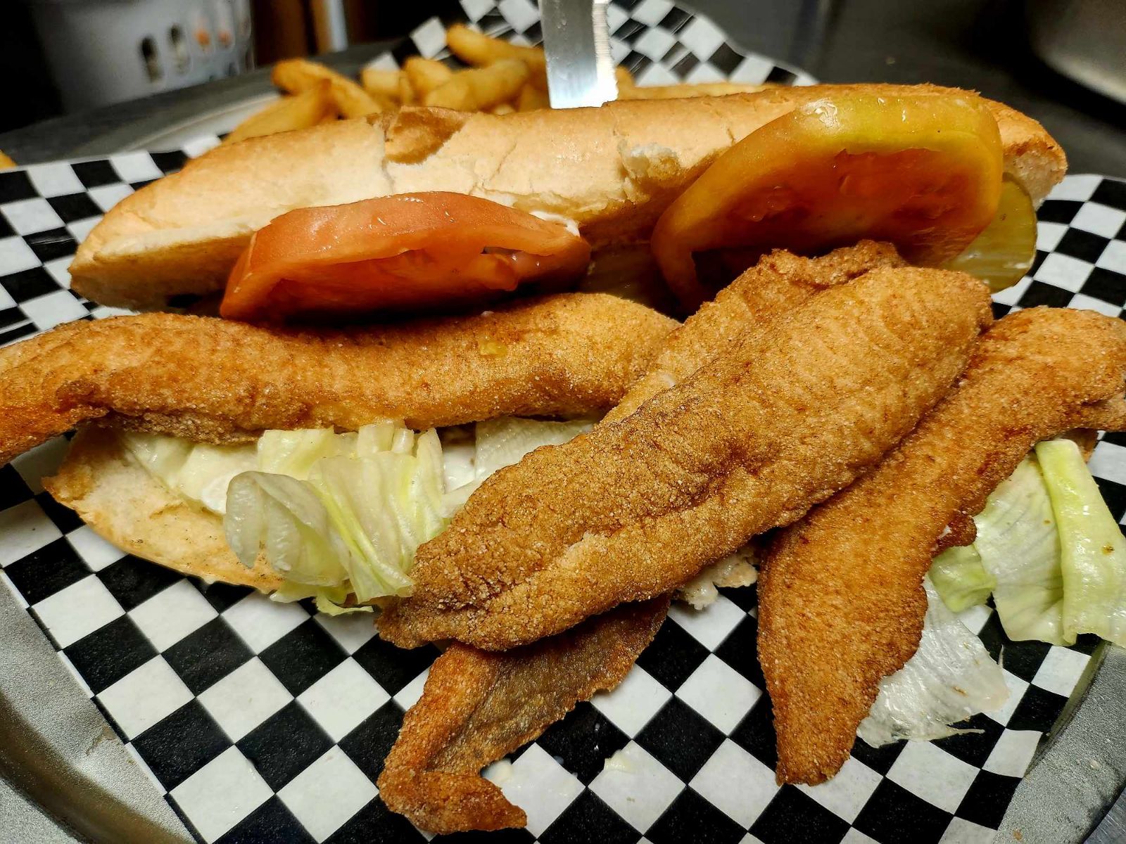 Mississippi Farm Raised Catfish Poboy