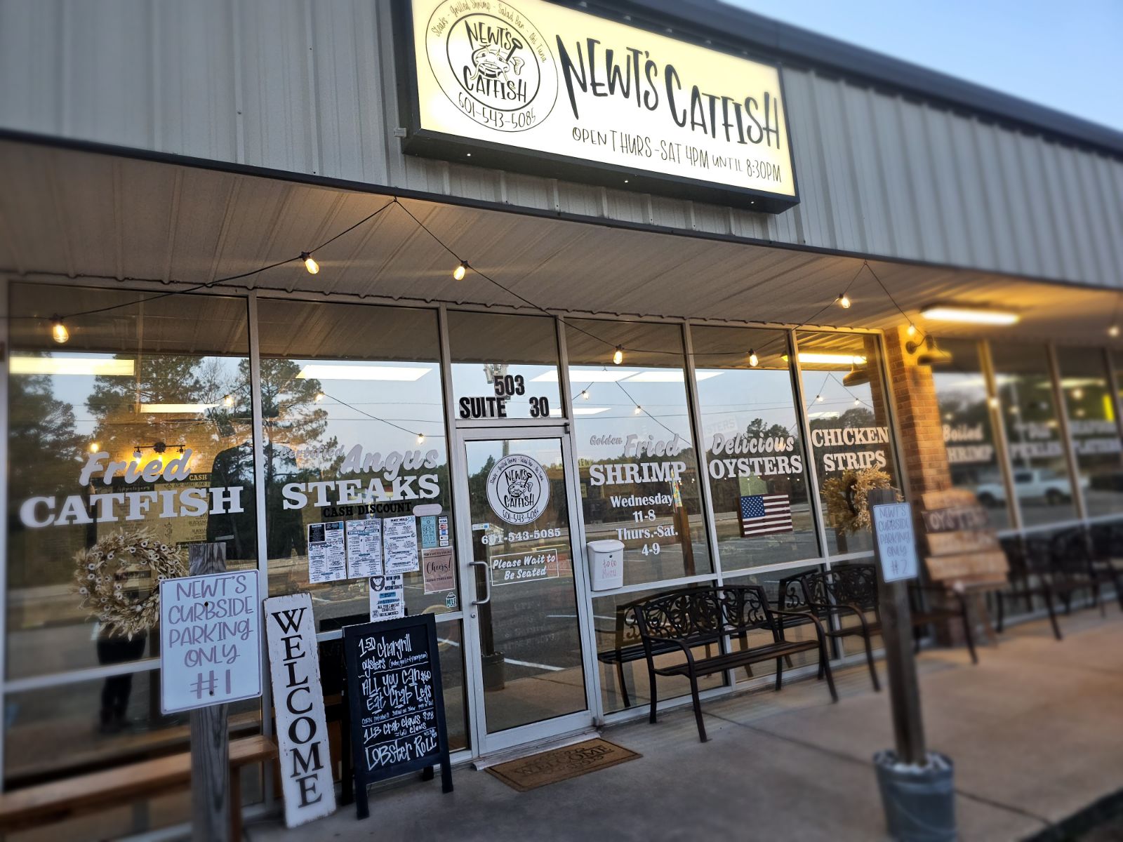 Front of Newt's