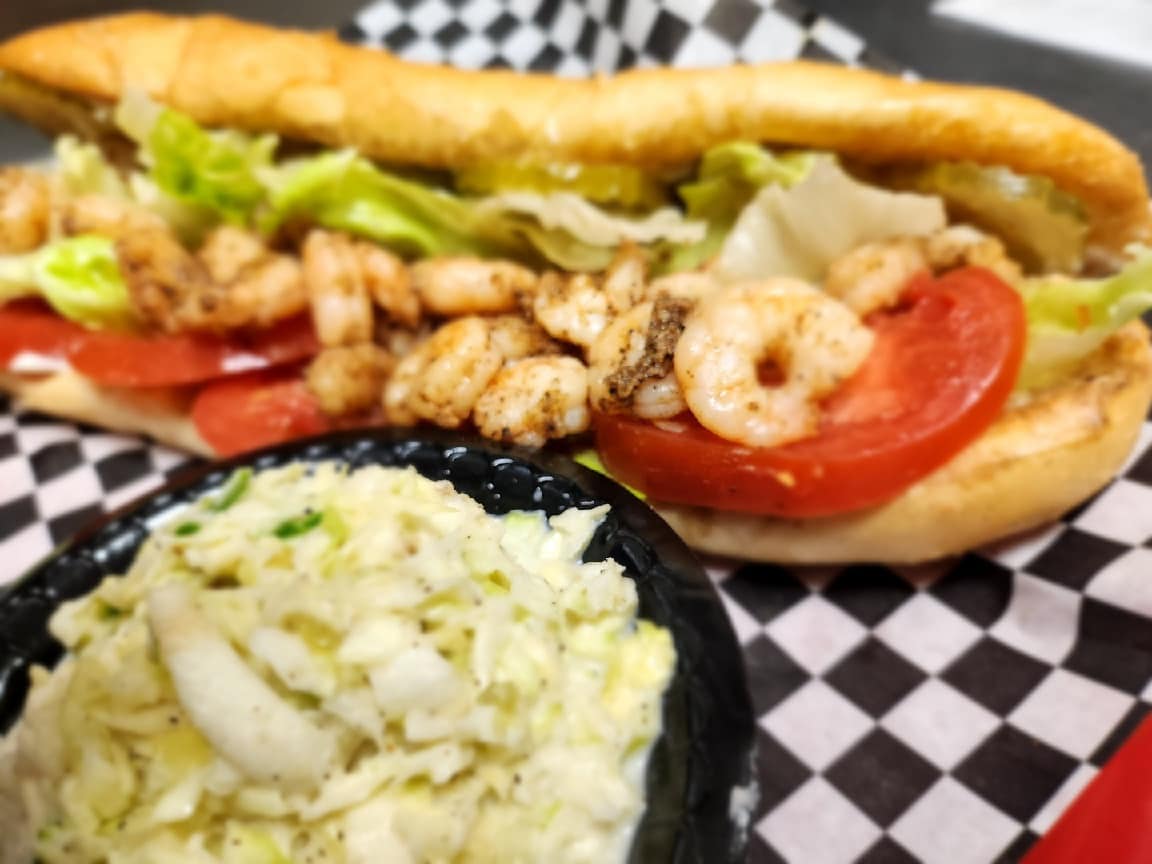 Grilled Shrimp Poboy